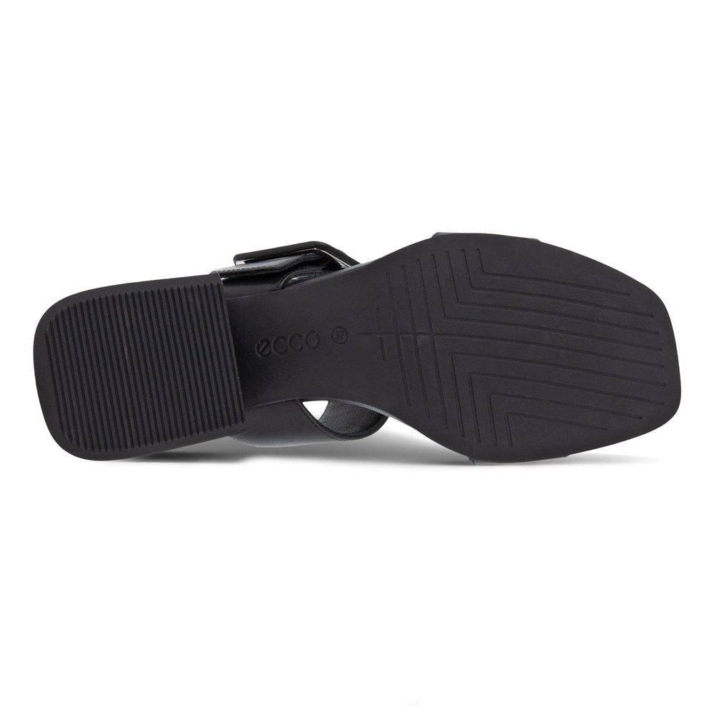 ECCO Womens Sandals Black - Elevate Squared - VIC-150827